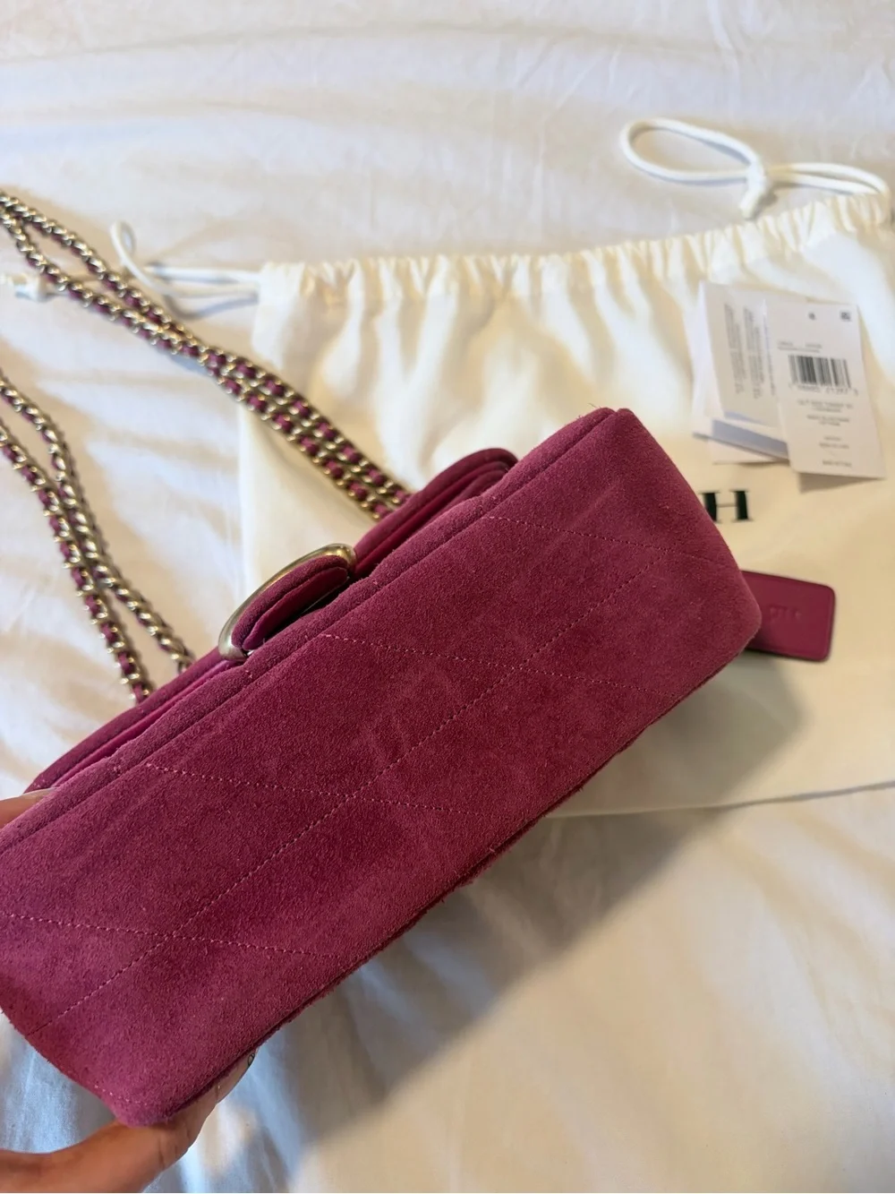 Coach Quilted Tabby 20 in Fuschia